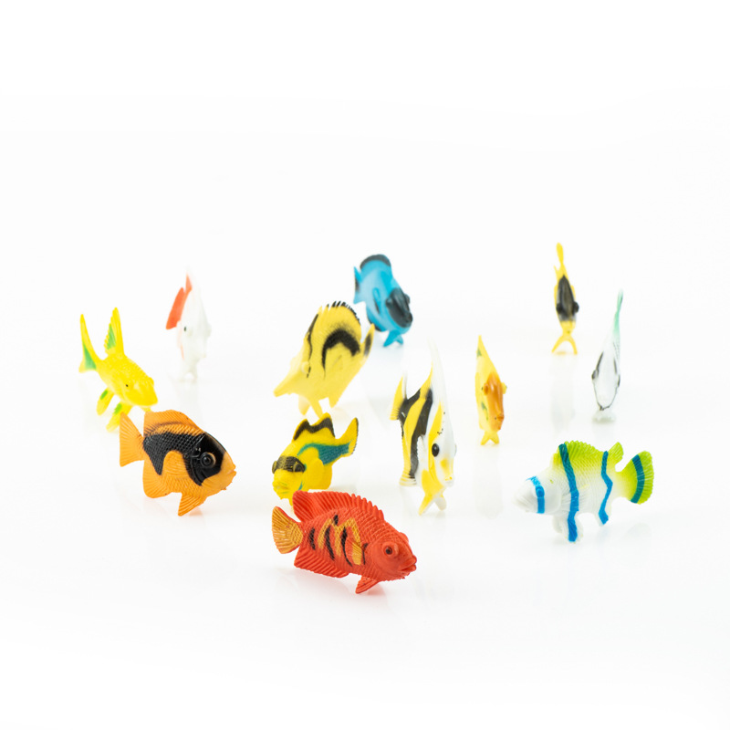 Picture of Cross-border explosion simulation marine animal model toy penguin shark turtle toy model stall toy