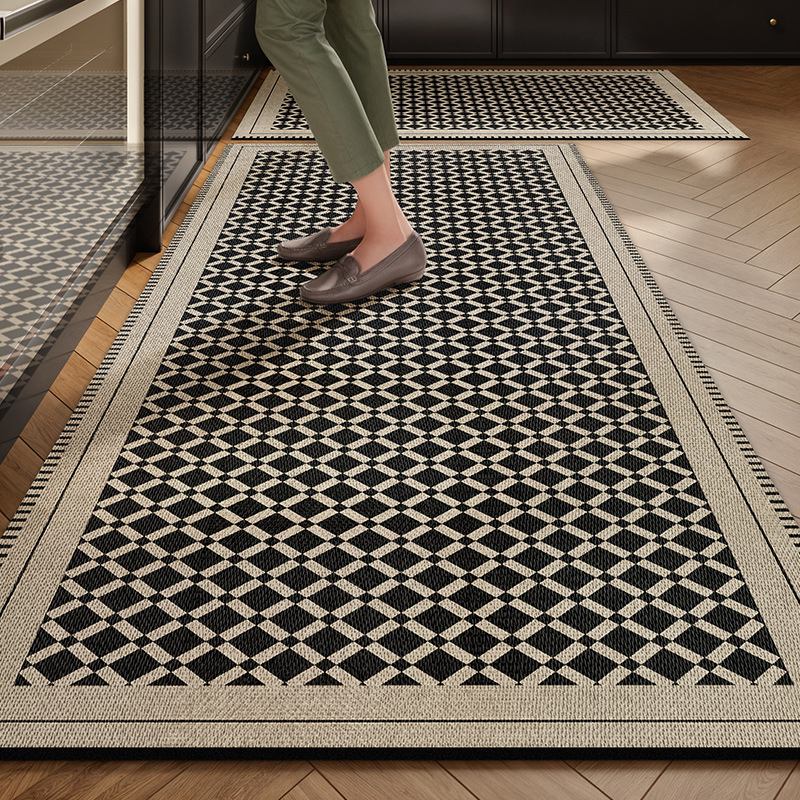 Picture of Kitchen Floor Mat Water Absorbent Oil-proof Light Luxury High-level Wash-free Diatom Mud Non-slip Mat Household Door Mat