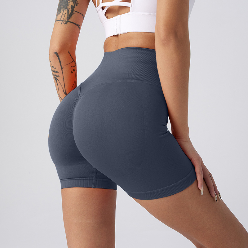 Picture of Summer New High-Waisted Butt-Lifting Fitness Pants for Women, Sports Tummy Control Cycling Leggings, Peach Butt Yoga Shorts
