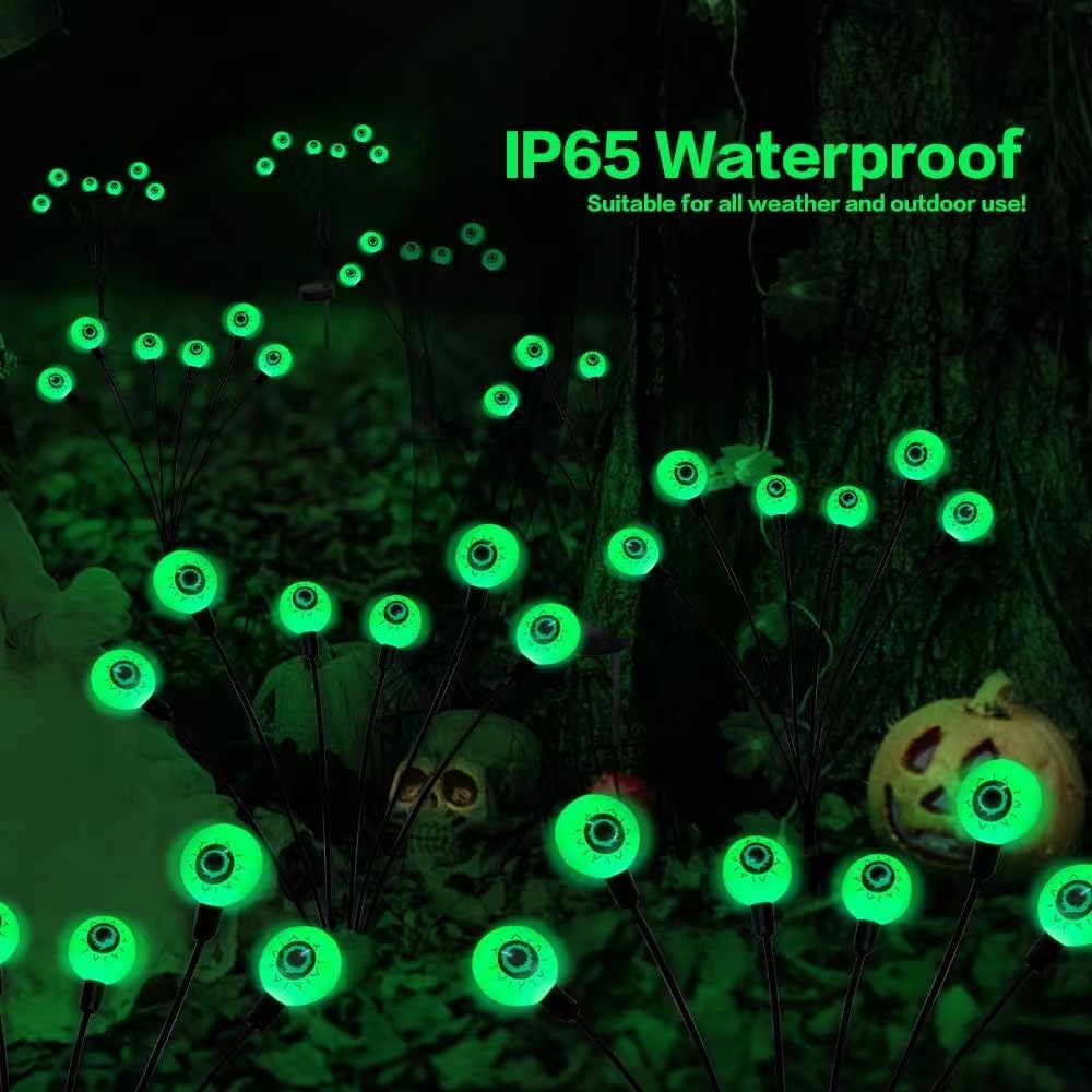 Picture of Halloween eye light string outdoor courtyard garden horror lantern lawn decoration solar LED ground lamp