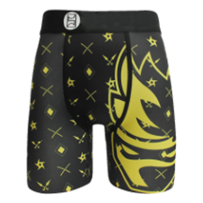 Picture of Men's Underwear Cartoon Print Men's Quick-Drying Boxer Briefs Sports Underwear Fitness Extended Underwear Men's Wholesale