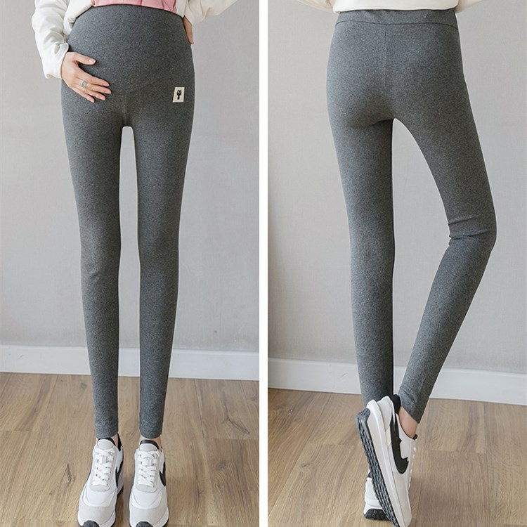 Picture of Pregnant Women's Leggings Spring and Summer Outer Wear Large Size Pregnant Women's Pants Thin Stretch Pants High Waist Pants for Pregnancy