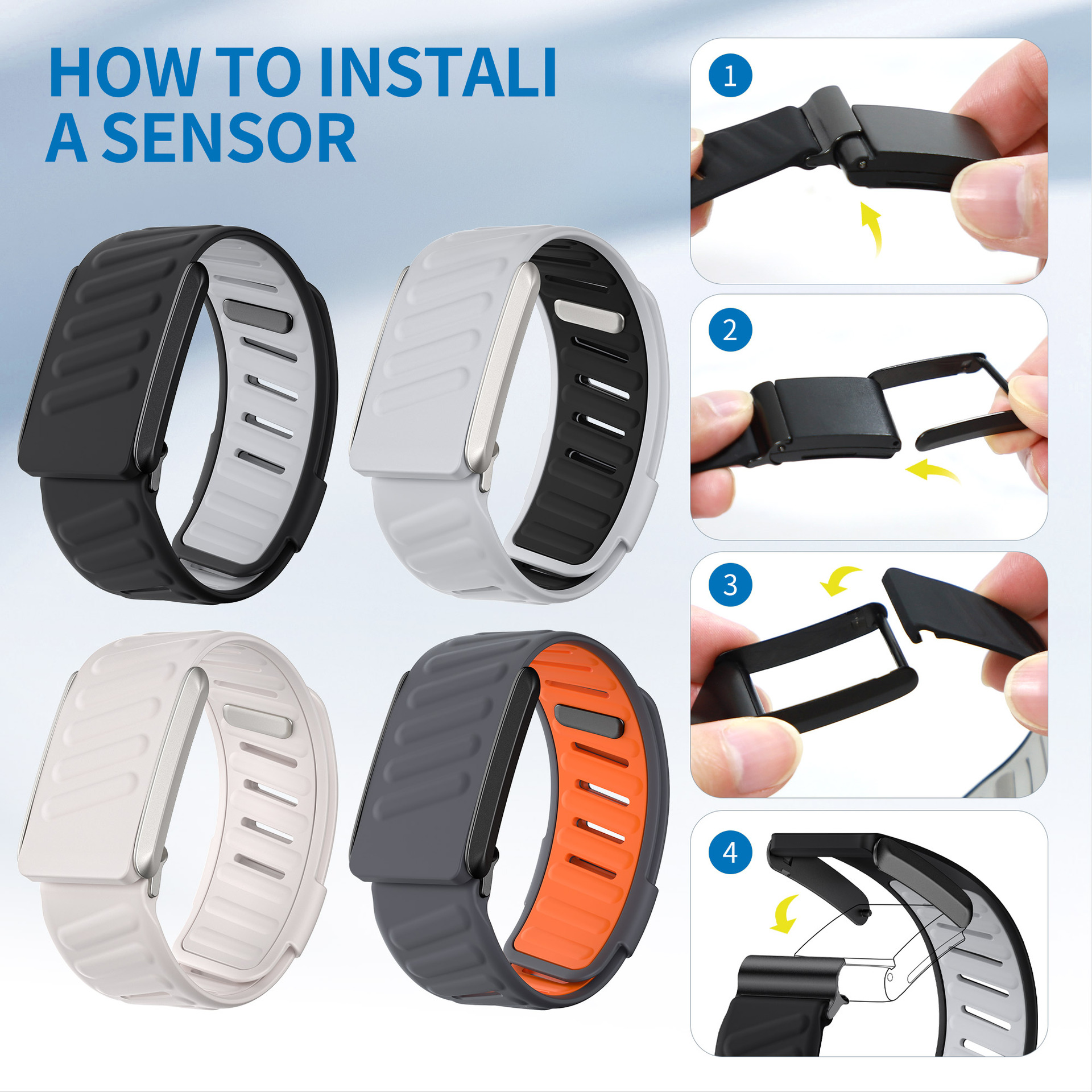 For whoop watch two-color silicone wristband Whoop watch bracelet silicone strap factory wholesale in stock