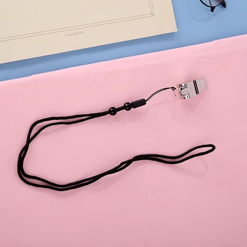 Picture of Deli angnite F1306 stainless steel whistle referee sports teacher children's treble outdoor military training whistle
