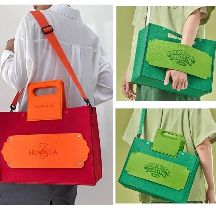 Picture of 2025 New Snake Felt Crossbody Bag Order LOGO Large Capacity Felt Handbag Advanced Sense Tote Bag