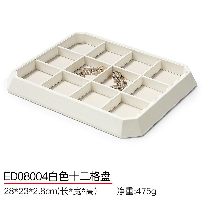 Picture of Hongtai jewelry display tray ring bracelet necklace window display props flannel jewelry plate counter