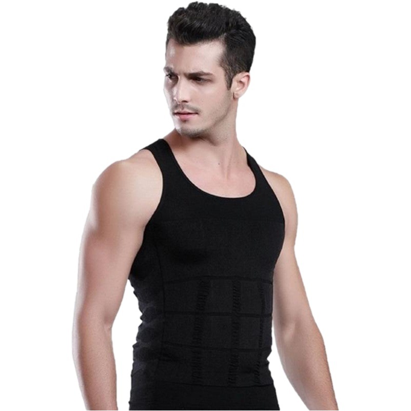 Foreign Trade Cross-border Men's Body Shaping Vest Beer Belly Slim-fit Sports Body Waist Tight Belly Tight Underwear TV Products