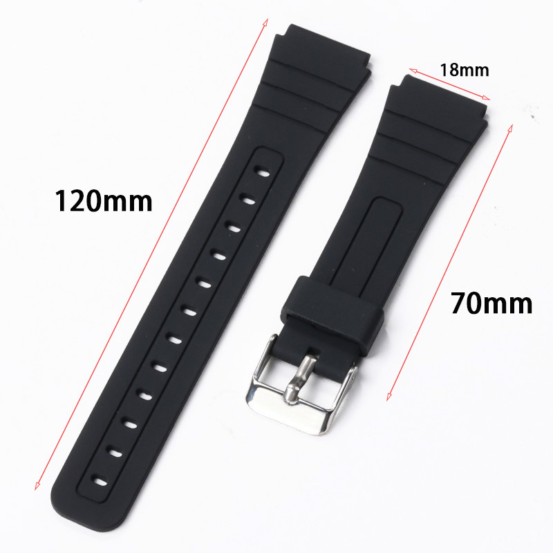 Picture of Foreign Trade Hot Selling Soft Silicone Strap for Cassifight F91 AQ-S810W Watch Band Waterproof Silicone 18mm