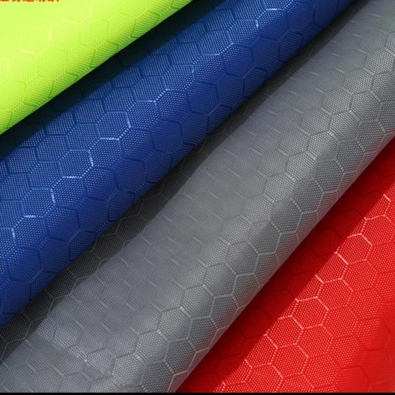 Big football PU coated tarpaulin polyester luggage handbag fabric nylon cloth new factory in stock