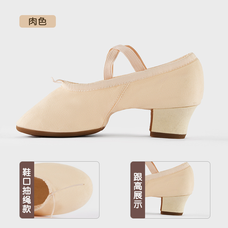 Picture of Dance Shoelaces with Soft Sole Canvas Teacher Shoes Belly Dance Shoes Body Etiquette Training Shoes Adult Ballet Shoes Cross Border