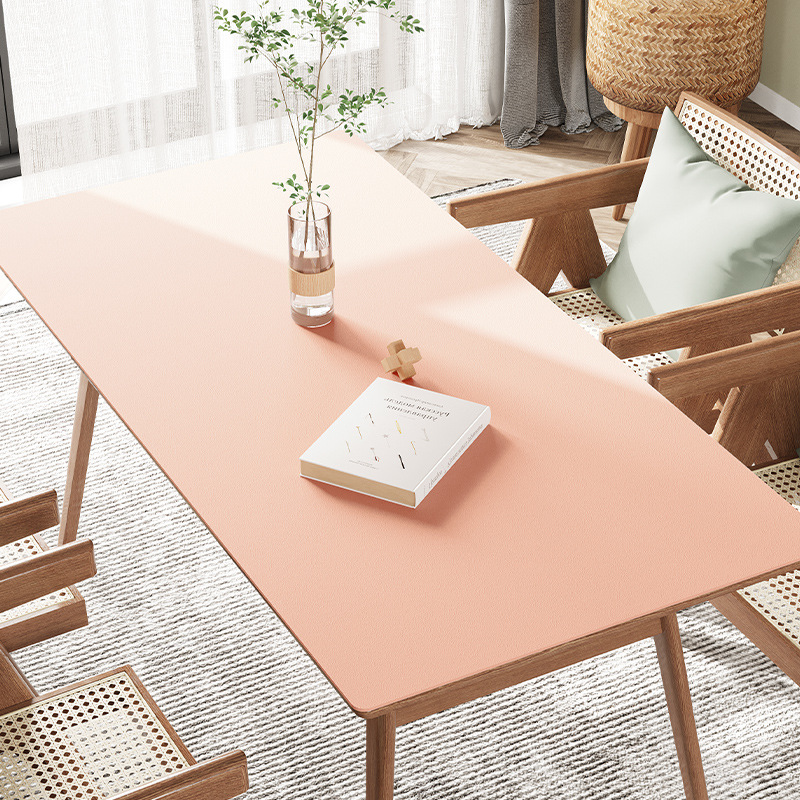 Picture of Spot solid color leather table mat table mat pvc leather waterproof oil-proof coffee table mat tablecloth wholesale