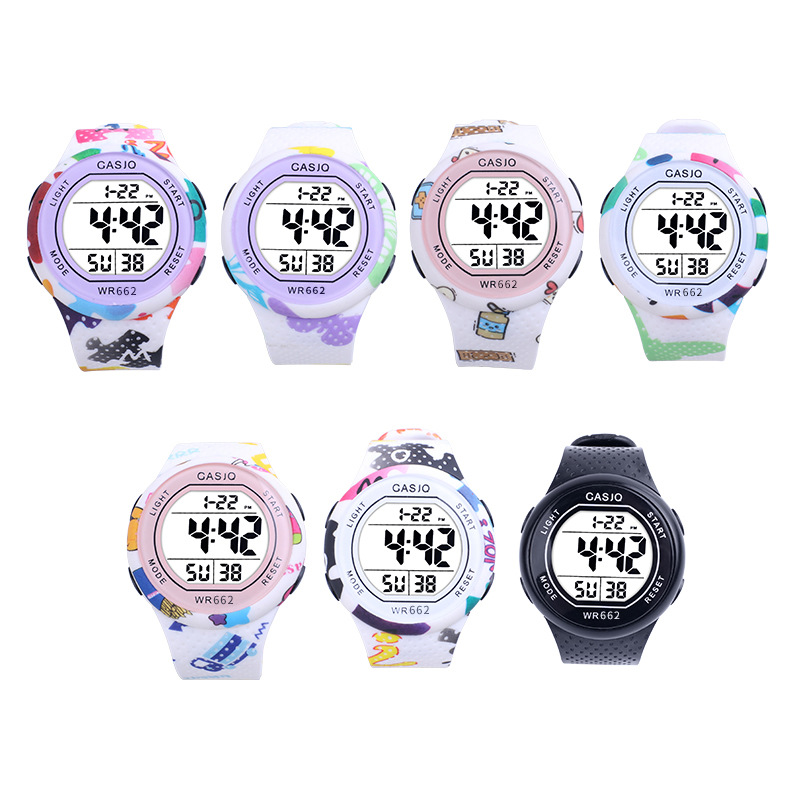 Source manufacturers wholesale creative children's watches primary school students teenagers multifunctional luminous cartoon electronic watches