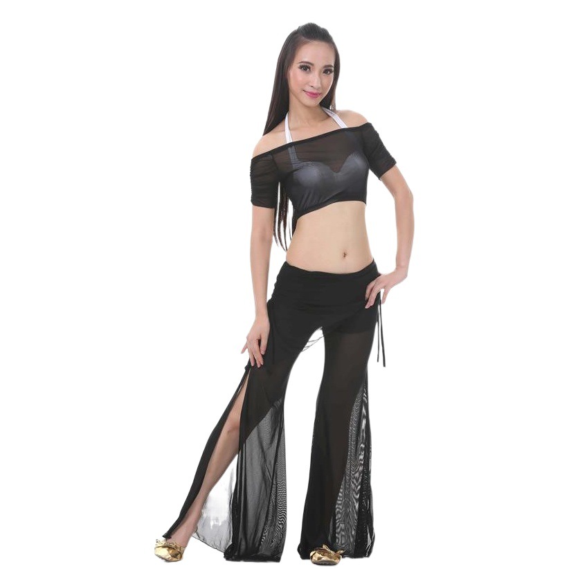 Shuisha Flat-shoulder Waist Skirt suit Belly Dance suit Practice Clothes Practice Clothes suit Waist Summer suit