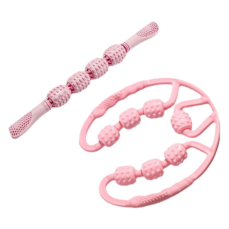 Multifunctional Ring Clip Leg Massager Roller Roller Leg Muscle Relaxation Cervical Stretching Yoga Equipment