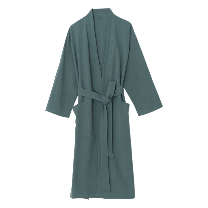Pure Cotton Double-Layer Gauze Bathrobe for Women, Sleepwear, Bathrobe, Loungewear, Suitable for Homestays, Absorbent, Soft, Unisex, Can Be Worn Outside