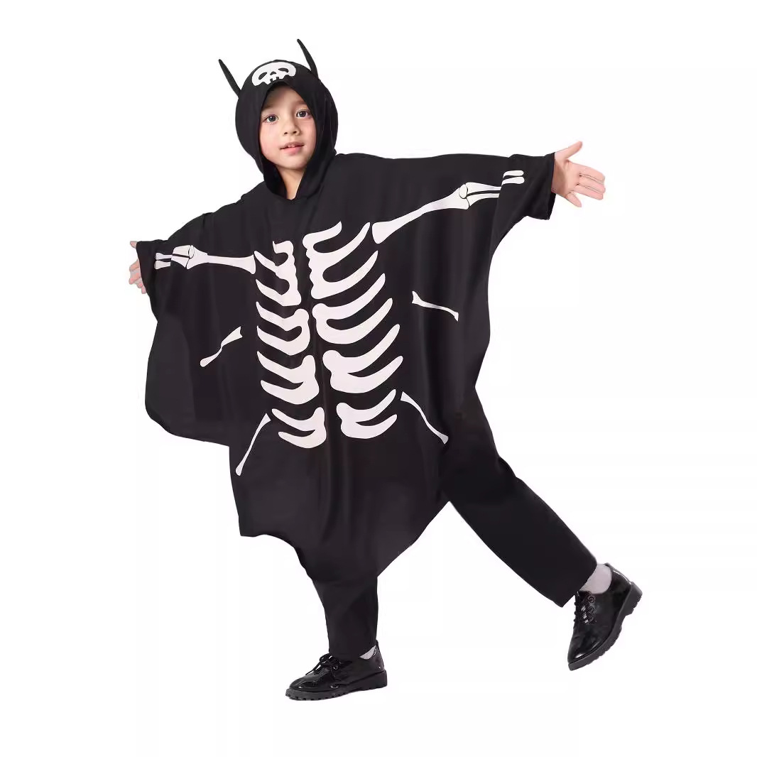 Picture of Cross-Border New Halloween Costume Kidsren's Luminous Ghost Bat Cloak Cloak Holiday Party Performance Cos Clothing