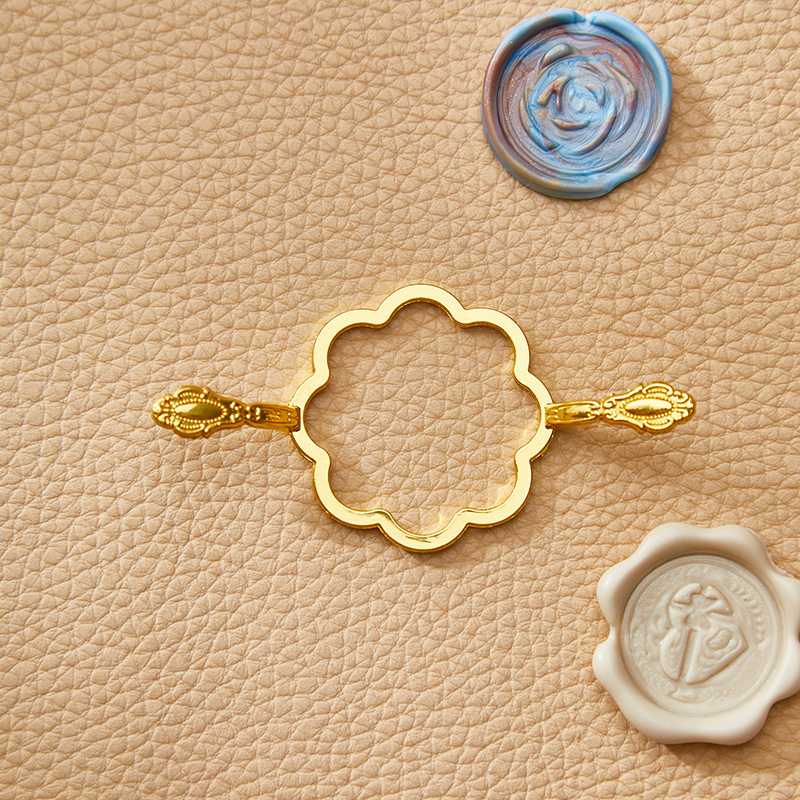 Picture of Fire paint wax mold metal pattern circle mold fire paint seal stamp fixer metal wax seal mold