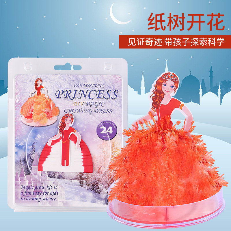 Picture of Magic Christmas Tree Paper Tree Blossoms Long Snowflakes Magic Watering Growth Crystallization Colorful Christmas Gifts