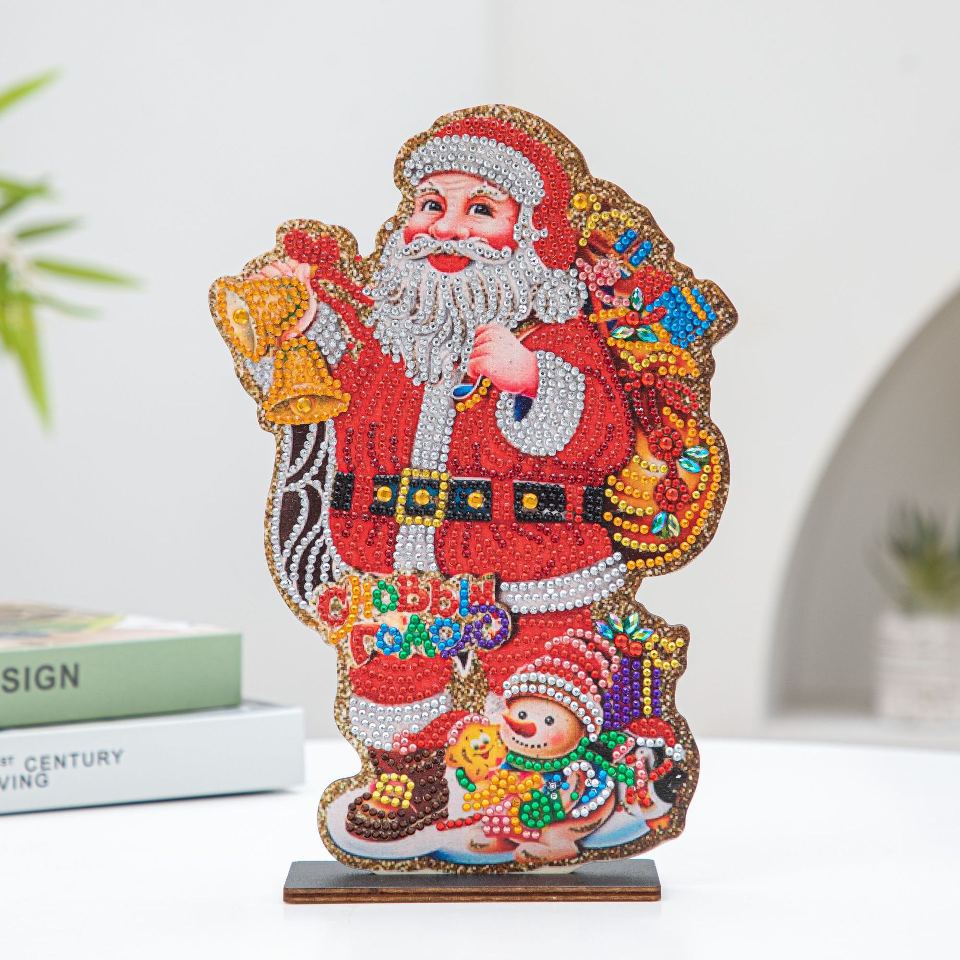 Picture of Cross-Border Christmas Diamond Painting Full of Diamonds Special-Shaped Bright Diamond 5D Diamond Decorative Painting Stereo 3D Table Setting Hot Sale