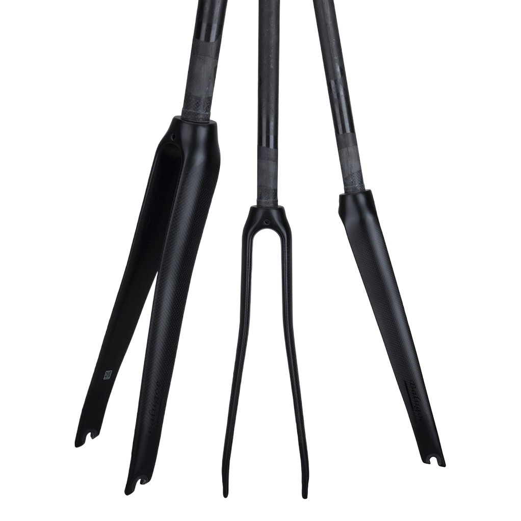 BALUGOE full carbon fiber road bicycle front fork carbon fiber hard fork 700C road front fork dead flying front fork