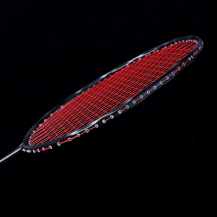 Wave Twist Frame Shaped Shaped Taiwan Small Black Shaped Full Carbon Badminton Racket Ultra Light Full Carbon Racket Beginner