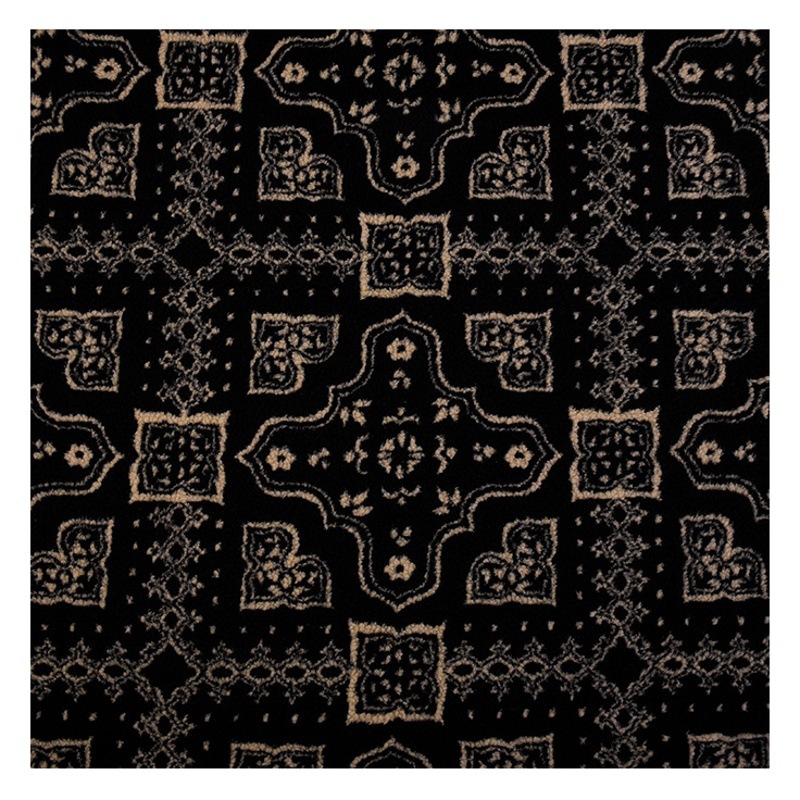 National style jacquard lamb wool 360g warm grain cashmere fabric baby coat blanket lamb wool clothing