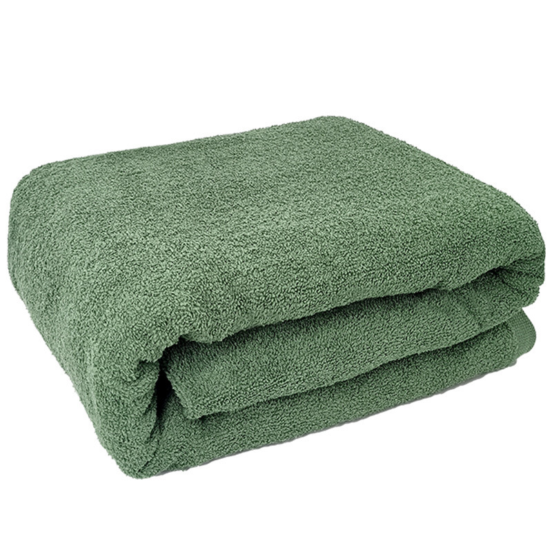 Picture of Cotton thickened towel blanket wholesale student dormitory welfare Army Green air conditioning thickened absorbent disaster relief towel blanket
