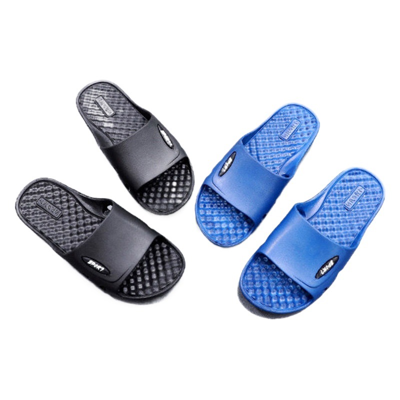 New style home slippers summer men's bath non-slip bathroom slippers PVC massage men's slippers summer wholesale