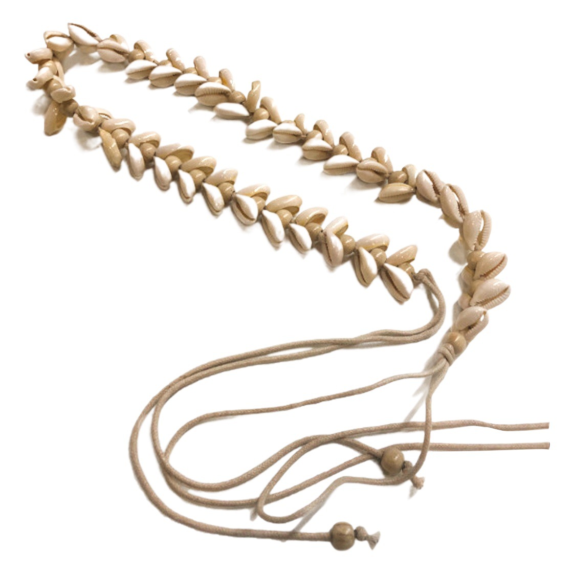 Wax rope shell waist chain lace-up DIY woven Hanfu belt Women's wide retro waist chain decoration dress in stock