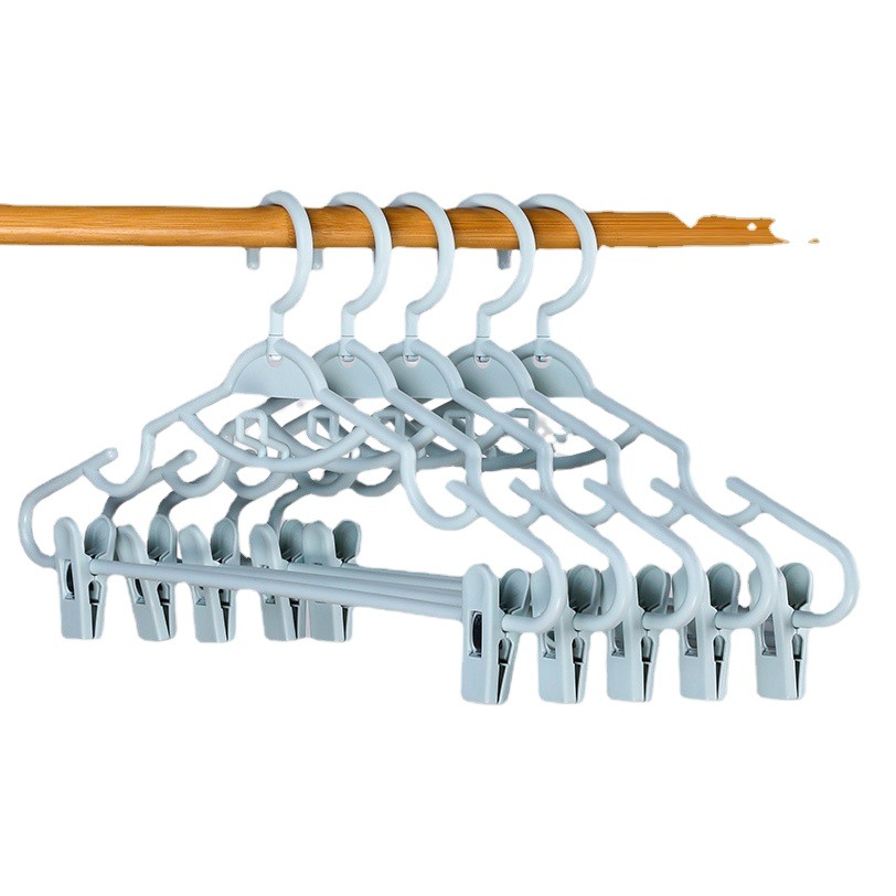 Household Hanger with Clip Hanfu Clothes Hanging Skirt Hanger Drying Rack JK Clothes Rack