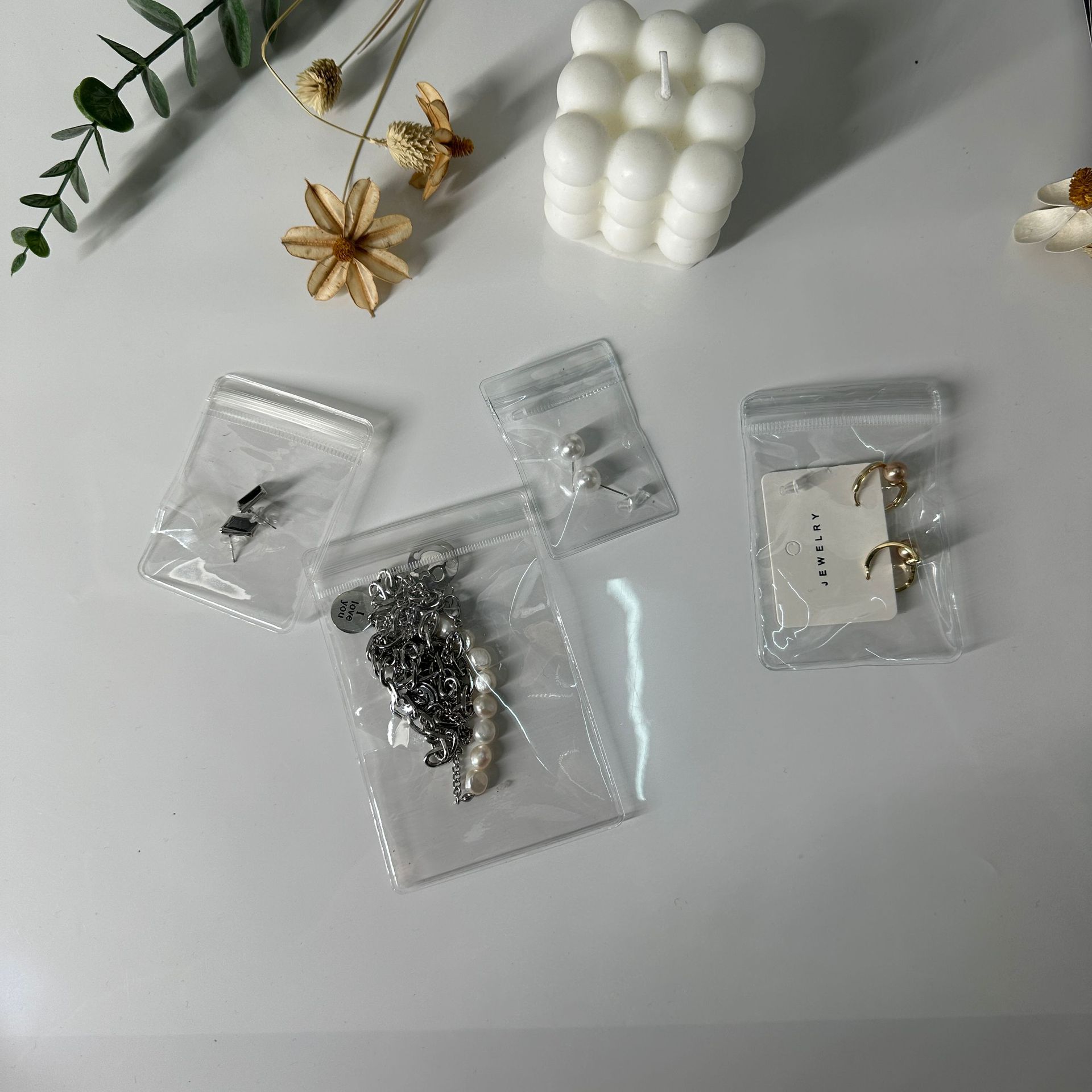 Manufacturer's new in stock PVC sealed bag jewelry packaging bag anti-oxidation PVC transparent bag wholesale