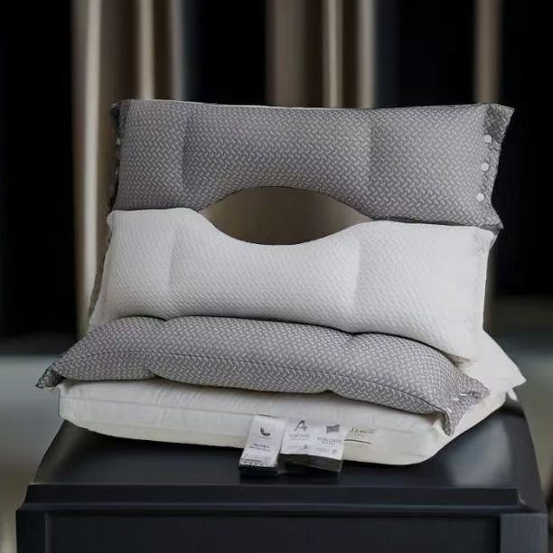 Picture of Three-in-One Double-Layer Pillow Pillow Core for Cervical Spine Protection to Help Sleep Home Pair Adult Sleeping Special High Full Head
