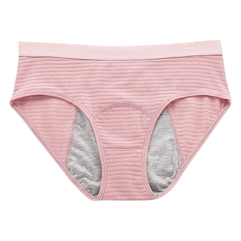 Popular Export Menstrual Period Underwear Large Size Front and Rear Leak-Proof Mid-High Waist Breathable Hole Aunt Underwear for Women 9078