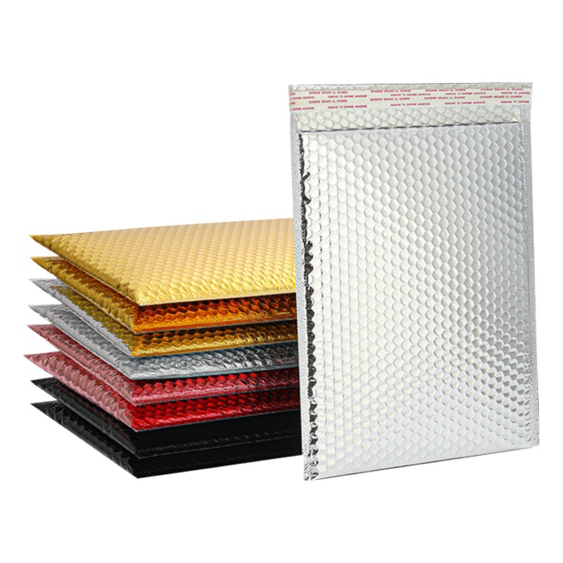 Silver Aluminum Bubble Bag Thickened Express Packaging Envelope Waterproof Dustproof Anti-seismic Wholesale Color Bubble Bag