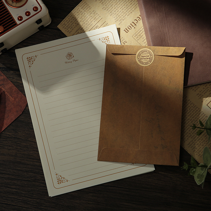 Picture of Retro envelope antique do old creative Kraft paper manufacturers envelope bag storage special paint envelope