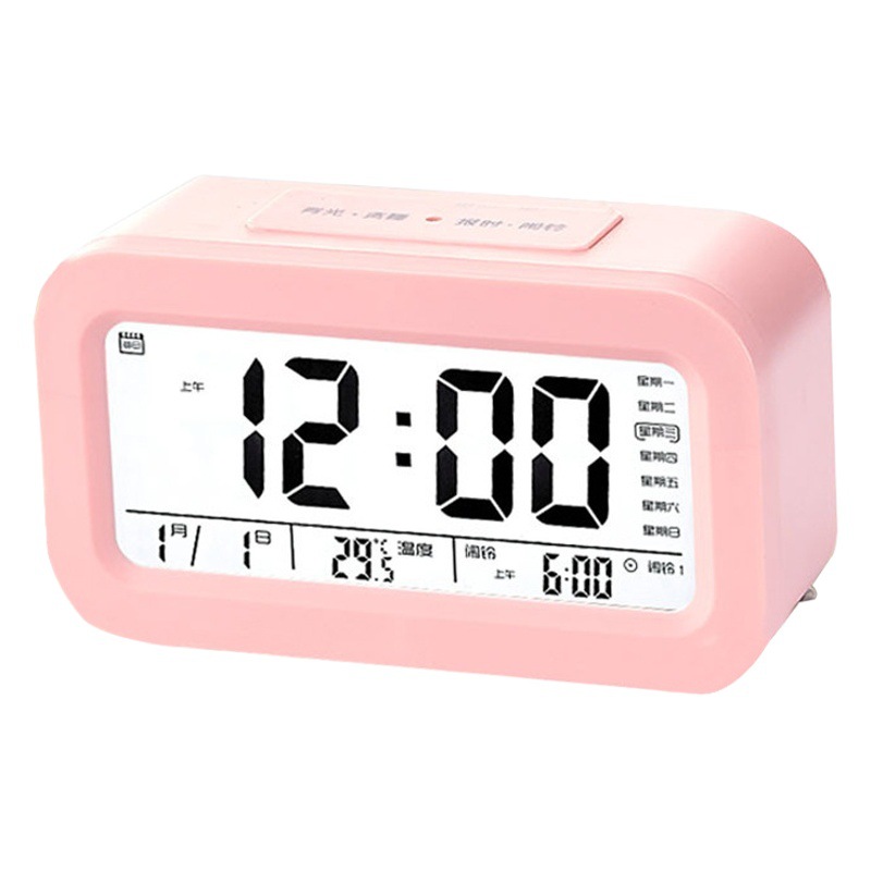 New alarm clock smart charging voice time electronic clock children's living room small alarm clock backlight creative digital clock