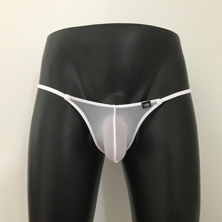 [Factory] Mesh Transparent Men's Thin Mesh See-Through Pure Desire Underwear 8039