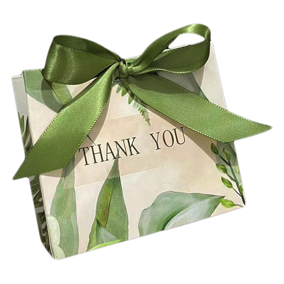 Amazon Cross-border Wedding Accompanying Gift Candy Box Simple Bronzing Wedding Thank You Candy Box Empty Small Gift Box