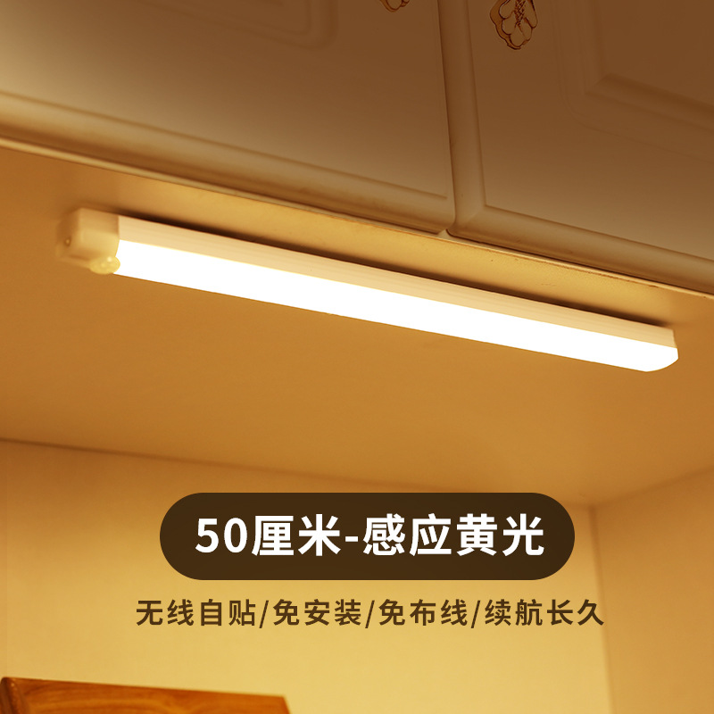 Picture of Led Human Body Sensor Lamp Wireless Magnetic Wine Cabinet Wardrobe Charging Strip Smart Cabinet Night Light Factory Cross-Border