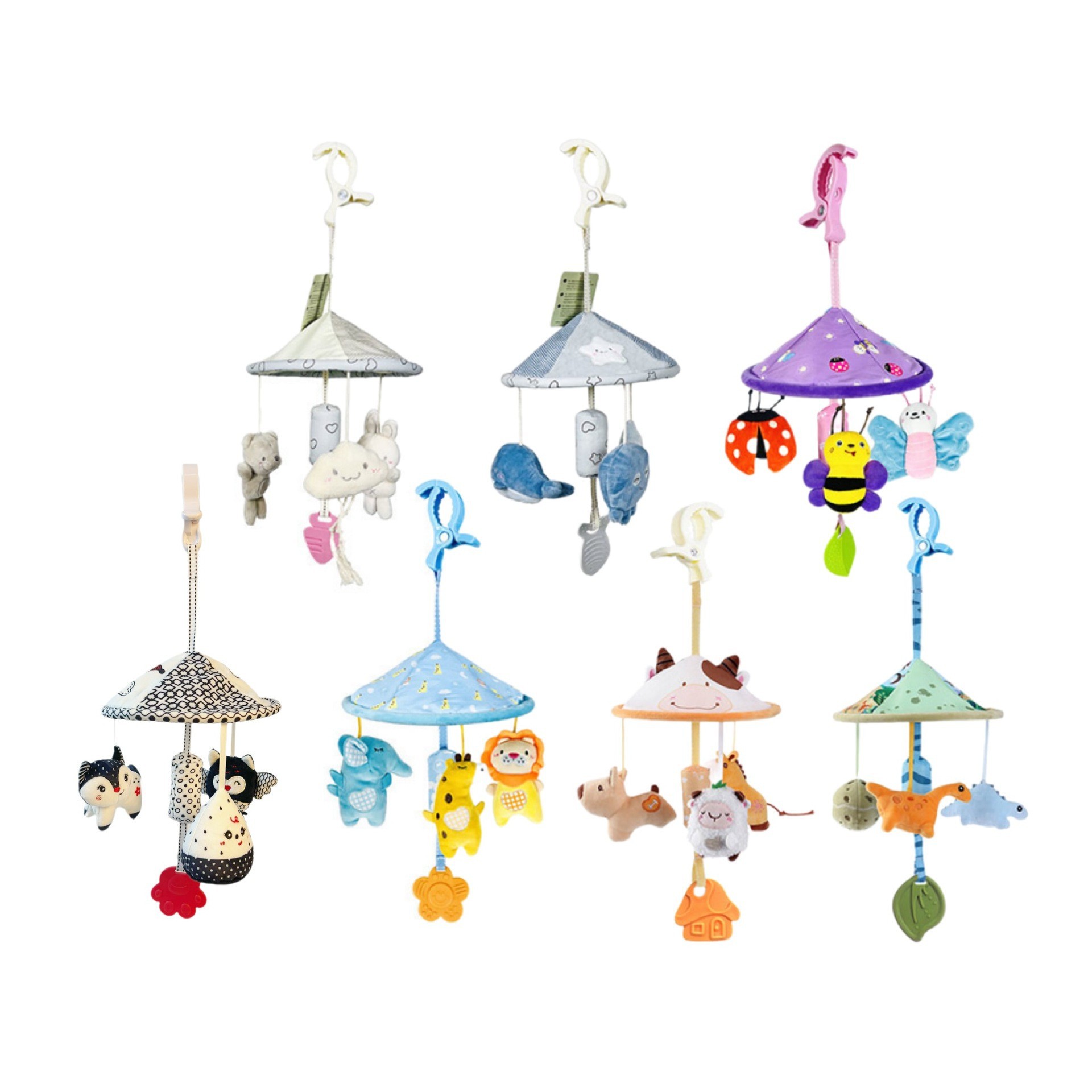 Bear Rabbit/Ocean European Edition Hanging Umbrella Baby Toy Animal Cart Hanging Umbrella Bed Hanging