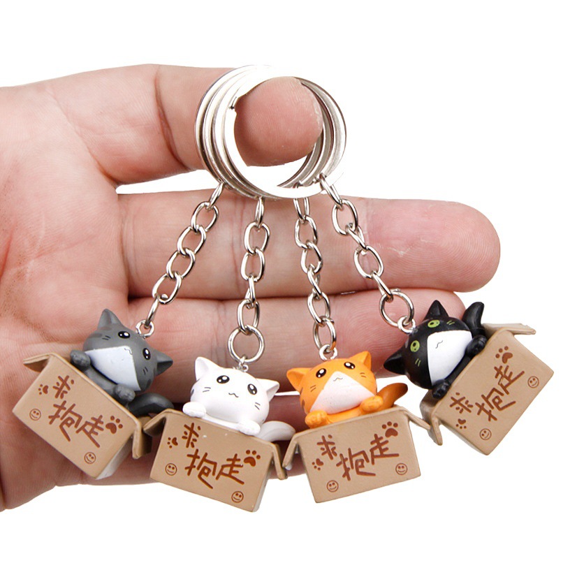 Cute cartoon cat keychain pendant creative personalized activity promotion small gift stall supply wholesale