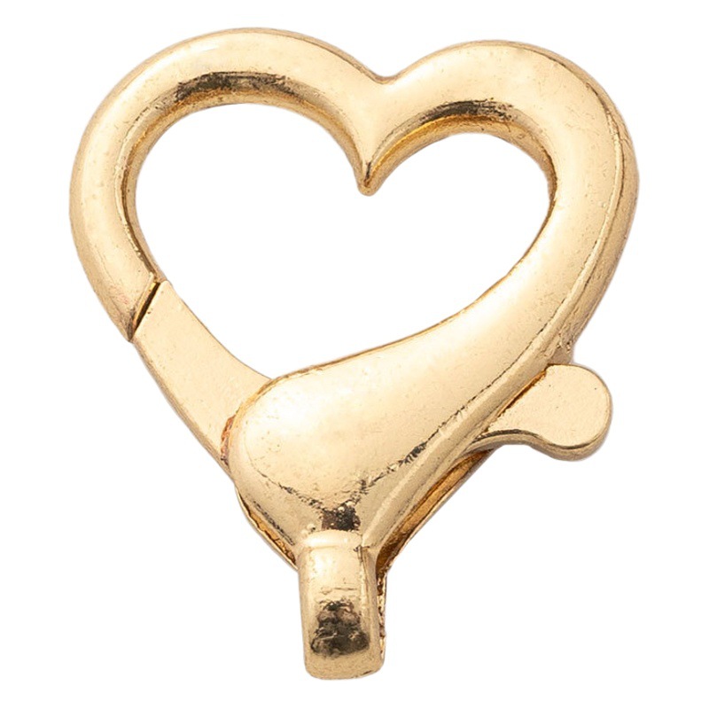 DIY jewelry accessories love lobster clasp metal key chain peach heart bag buckle pendant alloy handmade materials