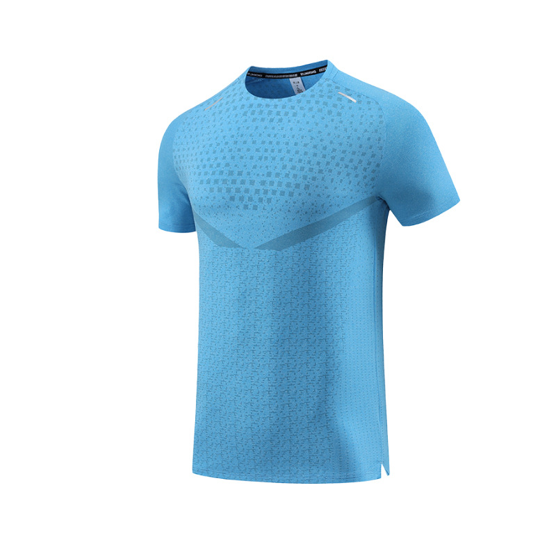 Picture of Men's summer outdoor quick-drying T-shirt new sports running training workout clothes cool round neck short sleeve quick-drying clothes
