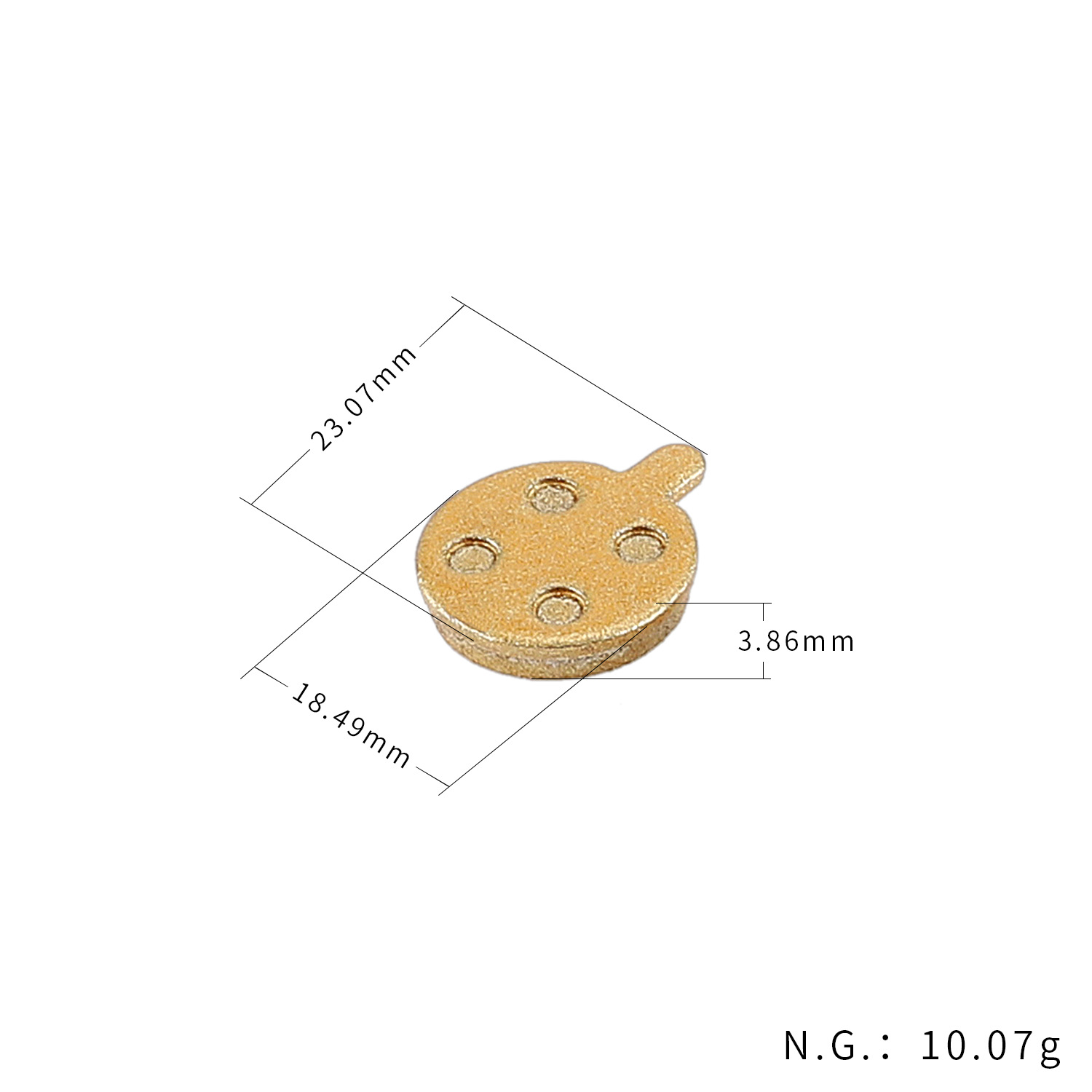 Picture of Xiaomi Electric Scooter M365Pro All Metal Lining Disc Brake Disc Brake Friction Piece Mijia Brake Pad