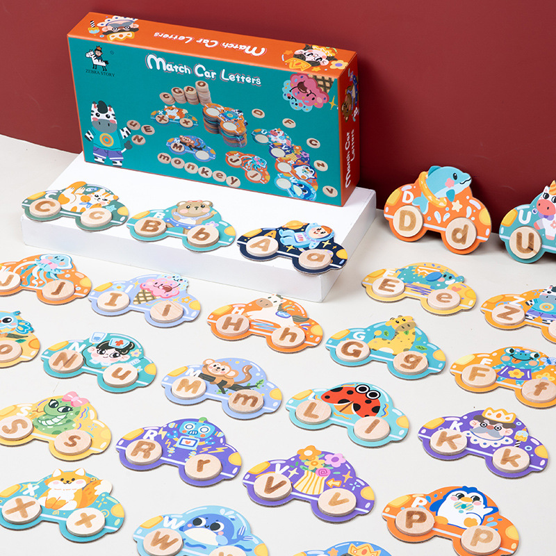 Picture of English spelling Game 3 to 6 years old kindergarten early education Enlightenment English letters matching children's educational toys