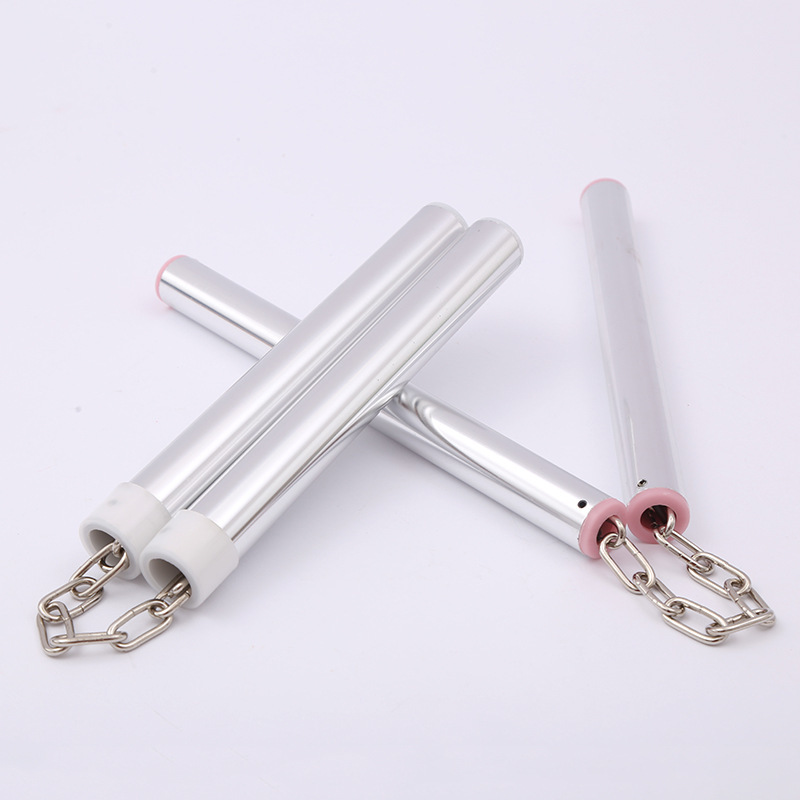 Picture of Flat head aluminum alloy nunchakus ribbon aluminum alloy nunchakus children training nunchakus performance nunchakus