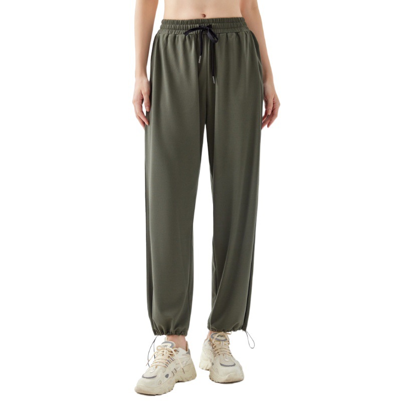 Ningbo Restart Sports Leisure Loose Leg Pants Draping Yoga Pants Outer Wear Running Fitness Quick-drying Wide Leg Pants