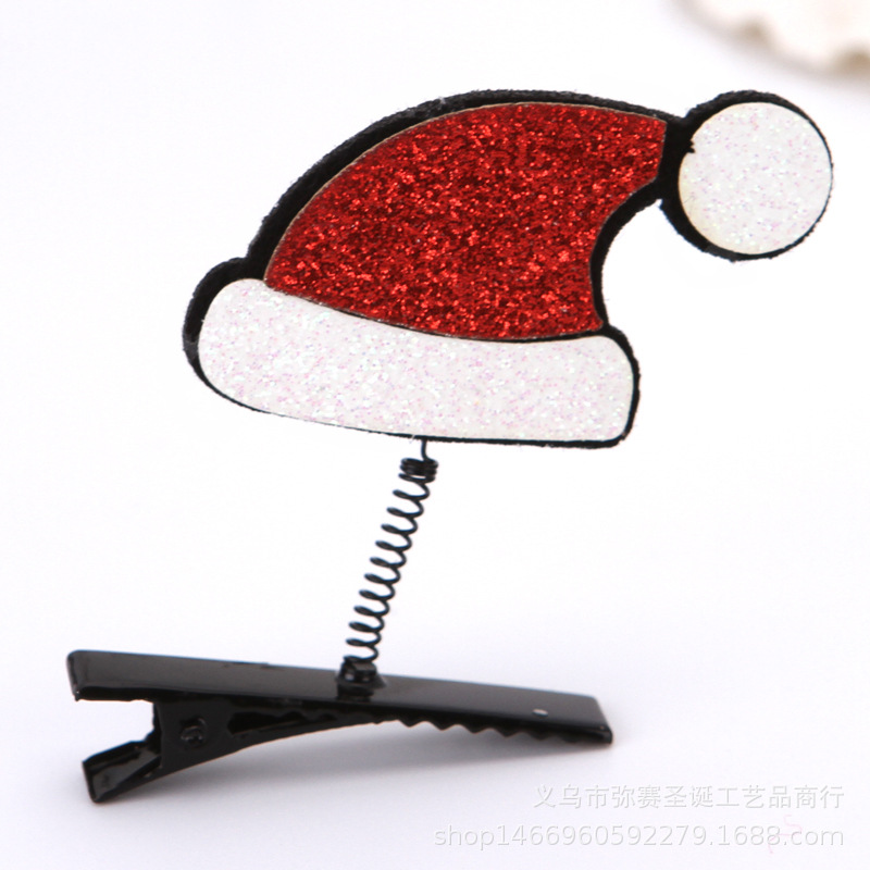 Picture of 2025 New Japanese and Korean Internet Celebrity Christmas Hairpin Spring Small Clip Small Gift Hair Accessories Festive Headwear Spot Wholesale