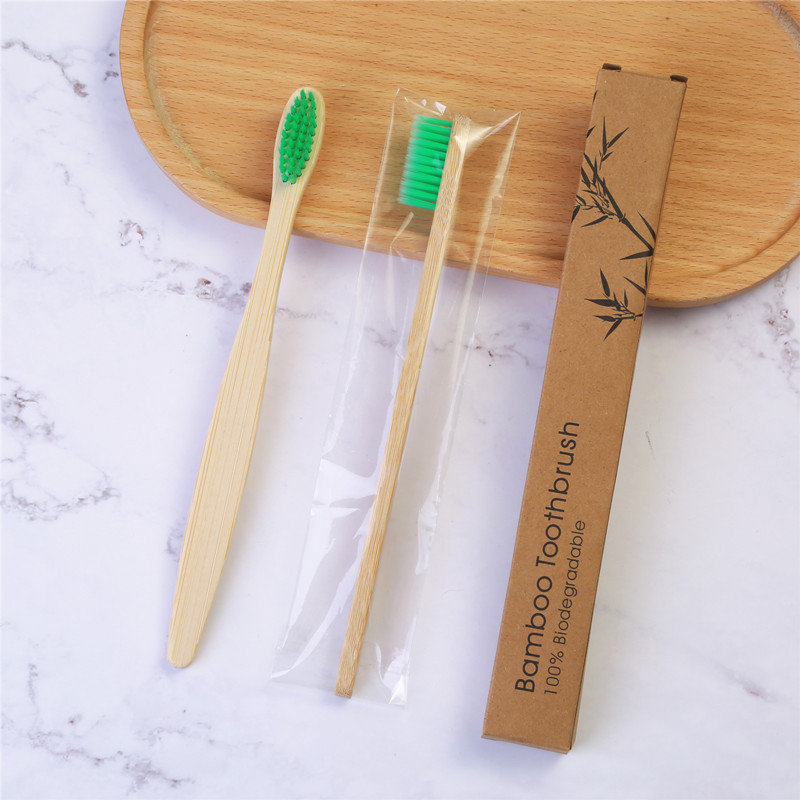 Picture of Cross-border Travel Homestay Hotel Non-disposable Toothbrush Bamboo Charcoal Bamboo Fiber Soft Hair Adult Bamboo Toothbrush Customization