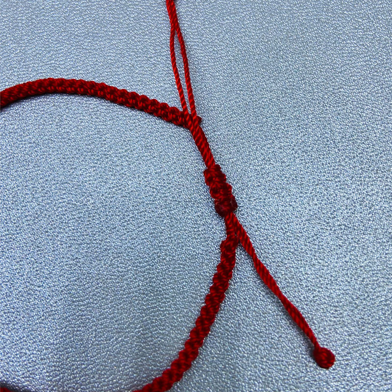Picture of Zhuji Freshwater Strong Light Purple Slight Pearl Hand-woven Red Rope Adjustable Bracelet Wholesale